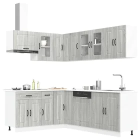 Mueble cocina Kalmar sonoma gris 11 pzas madera contrachapada de , Armarios de cocina - Ref: Foro24-3314887, Precio: 721,18 €...