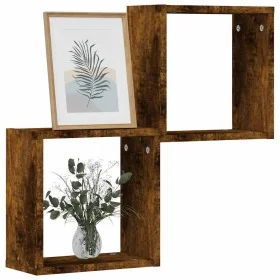 Estantes cubo de pared 2 unidades roble ahumado 30x15x30 cm by , Shelves and shelves - Ref: Foro24-815879, Price: 23,60 €, Di...