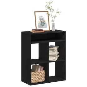 Estantería madera ingeniería negra 66x31x80 cm de , Librerías y estanterías - Ref: Foro24-860293, Precio: 59,98 €, Descuento: %