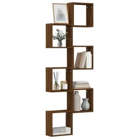 Estantes cubo de pared 6 unidades roble marrón 30x15x30 cm de , Estantes y estanterías - Ref: Foro24-815887, Precio: 46,48 €,...