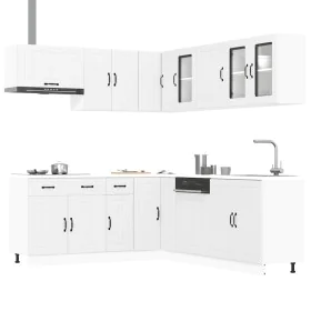 Mueble de cocina Lucca blanco 11 piezas madera contrachapada de , Armarios de cocina - Ref: Foro24-3314921, Precio: 720,12 €,...