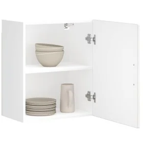 Armario pared cocina Porto madera ingeniería blanca alto brillo de , Armarios de cocina - Ref: Foro24-854041, Precio: 65,53 €...