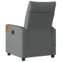 Sillón reclinable de masaje eléctrico tela gris oscuro de , Sillones - Ref: Foro24-3323999, Precio: 258,12 €, Descuento: %
