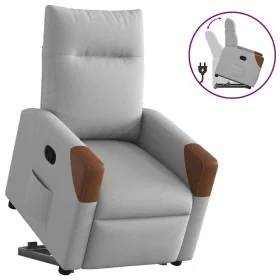 Sillón reclinable elevable de tela gris nube de , Sillones - Ref: Foro24-3324005, Precio: 272,07 €, Descuento: %