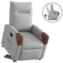 Sillón reclinable elevable de tela gris nube de , Sillones - Ref: Foro24-3324005, Precio: 272,07 €, Descuento: %