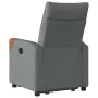 Sillón reclinable elevable de tela gris oscuro de , Sillones - Ref: Foro24-3324007, Precio: 285,28 €, Descuento: %