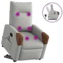 Sillón de masaje reclinable de pie de tela gris nube de , Sillones - Ref: Foro24-3324013, Precio: 287,85 €, Descuento: %