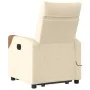 Silla de masaje reclinable de pie de tela color crema de , Sillones - Ref: Foro24-3324018, Precio: 275,14 €, Descuento: %