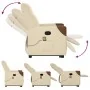 Silla de masaje reclinable de pie de tela color crema de , Sillones - Ref: Foro24-3324018, Precio: 275,14 €, Descuento: %