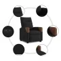 Sillón eléctrico reclinable elevable de tela negro de , Sillones - Ref: Foro24-3324024, Precio: 322,97 €, Descuento: %