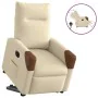 Sillón eléctrico reclinable elevable de tela color crema de , Sillones - Ref: Foro24-3324026, Precio: 323,93 €, Descuento: %