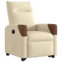 Sillón eléctrico reclinable elevable de tela color crema de , Sillones - Ref: Foro24-3324026, Precio: 323,93 €, Descuento: %