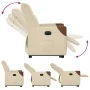 Sillón eléctrico reclinable elevable de tela color crema de , Sillones - Ref: Foro24-3324026, Precio: 323,93 €, Descuento: %