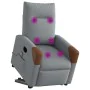 Sillón de masaje eléctrico reclinable elevable tela gris claro de , Sillones - Ref: Foro24-3324030, Precio: 339,78 €, Descuen...