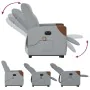 Sillón de masaje eléctrico reclinable elevable tela gris claro de , Sillones - Ref: Foro24-3324030, Precio: 339,78 €, Descuen...