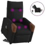 Sillón de masaje eléctrico reclinable elevable tela negro de , Sillones - Ref: Foro24-3324032, Precio: 340,23 €, Descuento: %