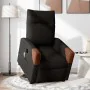 Sillón de masaje eléctrico reclinable elevable tela negro de , Sillones - Ref: Foro24-3324032, Precio: 340,23 €, Descuento: %