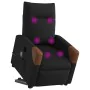 Sillón de masaje eléctrico reclinable elevable tela negro de , Sillones - Ref: Foro24-3324032, Precio: 340,23 €, Descuento: %
