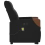 Sillón de masaje eléctrico reclinable elevable tela negro de , Sillones - Ref: Foro24-3324032, Precio: 340,23 €, Descuento: %