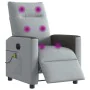 Sillón reclinable de masaje eléctrico tela gris claro de , Sillones - Ref: Foro24-3324045, Precio: 256,96 €, Descuento: %