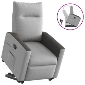 Sillón reclinable elevable de tela gris nube de , Sillones - Ref: Foro24-3324051, Precio: 273,65 €, Descuento: %