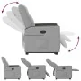 Sillón reclinable elevable de tela gris nube de , Sillones - Ref: Foro24-3324051, Precio: 273,65 €, Descuento: %