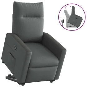 Sillón reclinable elevable de tela gris oscuro de , Sillones - Ref: Foro24-3324053, Precio: 274,09 €, Descuento: %