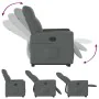Sillón reclinable elevable de tela gris oscuro de , Sillones - Ref: Foro24-3324053, Precio: 274,09 €, Descuento: %
