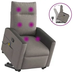 Sillón reclinable de masaje elevable tela gris taupé de , Sillones - Ref: Foro24-3324064, Precio: 303,58 €, Descuento: %