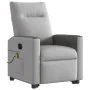 Sillón de masaje eléctrico reclinable elevable tela gris nube de , Sillones - Ref: Foro24-3324072, Precio: 342,14 €, Descuent...