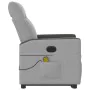 Sillón de masaje eléctrico reclinable elevable tela gris nube de , Sillones - Ref: Foro24-3324072, Precio: 342,14 €, Descuent...