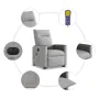 Sillón de masaje eléctrico reclinable elevable tela gris nube de , Sillones - Ref: Foro24-3324072, Precio: 342,14 €, Descuent...
