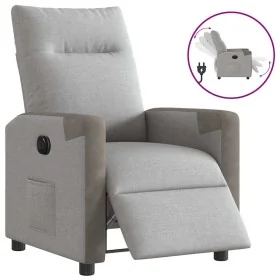 Sillón reclinable eléctrico de tela gris nube de , Sillones - Ref: Foro24-3324079, Precio: 236,03 €, Descuento: %