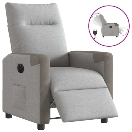 Sillón reclinable eléctrico de tela gris nube de , Sillones - Ref: Foro24-3324079, Precio: 236,03 €, Descuento: %