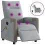 Sillón reclinable de masaje eléctrico tela gris claro de , Sillones - Ref: Foro24-3324085, Precio: 254,72 €, Descuento: %