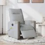 Sillón reclinable de masaje eléctrico tela gris claro de , Sillones - Ref: Foro24-3324085, Precio: 254,72 €, Descuento: %