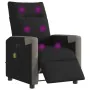Sillón reclinable de masaje eléctrico tela negro de , Sillones - Ref: Foro24-3324087, Precio: 254,72 €, Descuento: %
