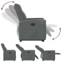 Sillón reclinable elevable de tela gris oscuro de , Sillones - Ref: Foro24-3324091, Precio: 276,82 €, Descuento: %