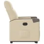 Sillón reclinable elevable de tela color crema de , Sillones - Ref: Foro24-3324093, Precio: 273,65 €, Descuento: %