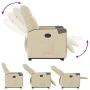 Sillón reclinable elevable de tela color crema de , Sillones - Ref: Foro24-3324093, Precio: 273,65 €, Descuento: %
