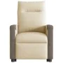 Silla de masaje reclinable de pie de tela color crema de , Sillones - Ref: Foro24-3324098, Precio: 287,59 €, Descuento: %