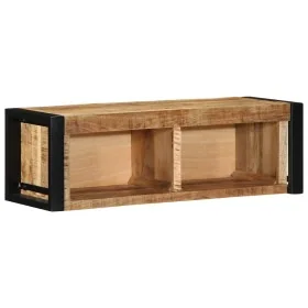 Mueble de TV madera maciza de mango rugosa 80x30x25 cm de , Almacenamiento para CD y DVD - Ref: Foro24-4015933, Precio: 110,6...