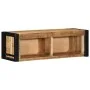 Mueble de TV madera maciza de mango rugosa 80x30x25 cm de , Almacenamiento para CD y DVD - Ref: Foro24-4015933, Precio: 110,6...