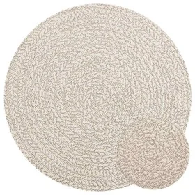 Alfombra ZIZUR aspecto yute interior/exterior crema Ø 90 cm de , Alfombras - Ref: Foro24-4010384, Precio: 42,00 €, Descuento: %