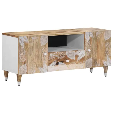 Mueble de TV madera maciza de mango 105x33,5x46 cm von , CD- und DVD-Speicher - Ref: Foro24-4018678, Preis: 103,54 €, Rabatt: %