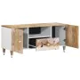 Mueble de TV madera maciza de mango 105x33,5x46 cm von , CD- und DVD-Speicher - Ref: Foro24-4018678, Preis: 103,54 €, Rabatt: %