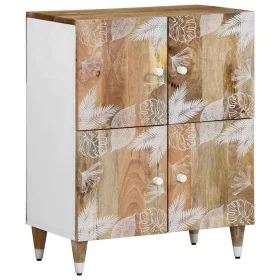 Aparador de madera maciza de mango 60x33,5x75 cm de , Almacenamiento para CD y DVD - Ref: Foro24-4018690, Precio: 120,03 €, D...
