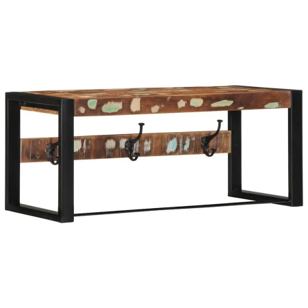 Perchero multicolor madera maciza reciclada 80x35x35 cm de , Percheros para sombreros y abrigos - Ref: Foro24-4015938, Precio...