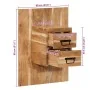 Mesita de noche madera maciza de acacia 60x32x80 cm de , Mesitas de noche - Ref: Foro24-4017529, Precio: 92,17 €, Descuento: %