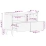 Mueble de TV madera maciza de mango 70x33,5x46 cm von , CD- und DVD-Speicher - Ref: Foro24-4018665, Preis: 72,53 €, Rabatt: %